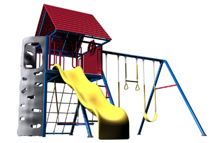 Lifetime Heavy Duty Three-Station Metal Swing Set